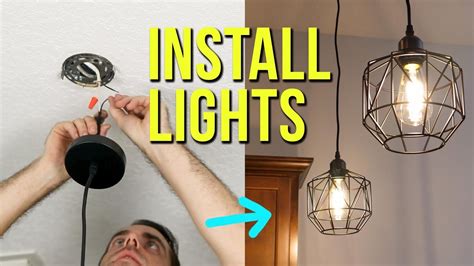 how to install a light fixture without electrical box|easiest ceiling light to install.